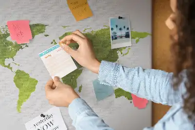 Nástenná mapa sveta Akvarely do detskej izby
