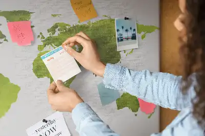 Nástenná mapa sveta Akvarely do detskej izby