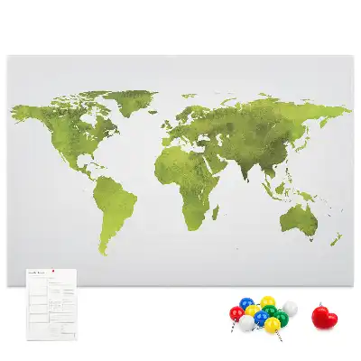 Nástenná mapa sveta Akvarely do detskej izby