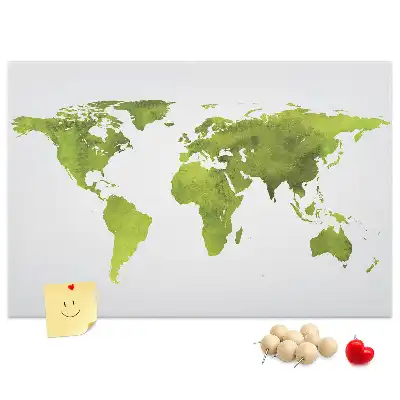 Nástenná mapa sveta Akvarely do detskej izby