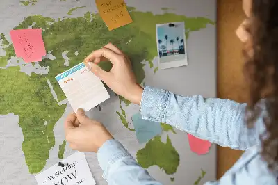 Nástenná mapa sveta Akvarely do detskej izby