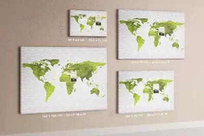 Nástenná mapa sveta Akvarely do detskej izby