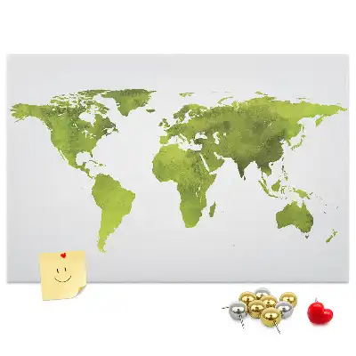 Nástenná mapa sveta Akvarely do detskej izby