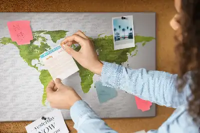 Nástenná mapa sveta Akvarely do detskej izby