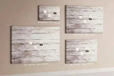 Korková nástenka s motívom drevenej dosky