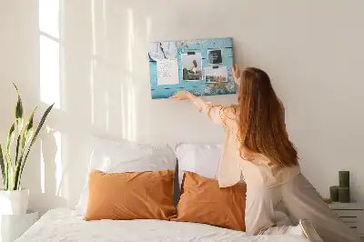 Korková nástenka Mušle na dreve