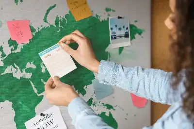 Nástenka do detskej izby Zelená mapa sveta