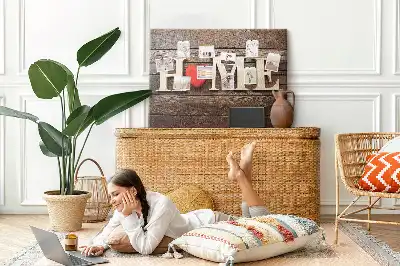 Nástenná dekorácia do detskej izby s nápisom Home