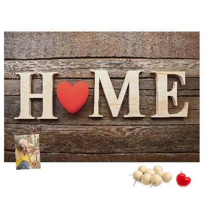 Nástenná dekorácia do detskej izby s nápisom Home