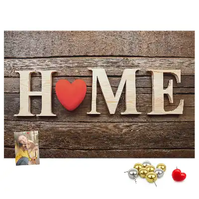 Nástenná dekorácia do detskej izby s nápisom Home