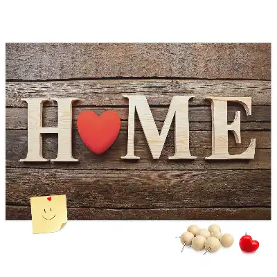 Nástenná dekorácia do detskej izby s nápisom Home