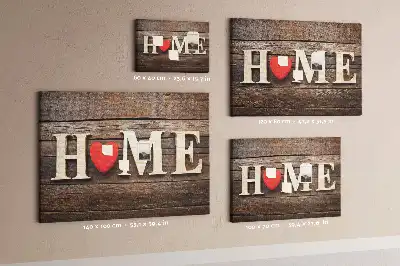 Nástenná dekorácia do detskej izby s nápisom Home