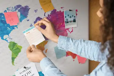 Nástenka do detskej izby Abstraktná mapa sveta