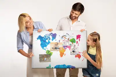 Nástenka do detskej izby Abstraktná mapa sveta