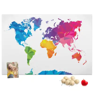Nástenka do detskej izby Abstraktná mapa sveta