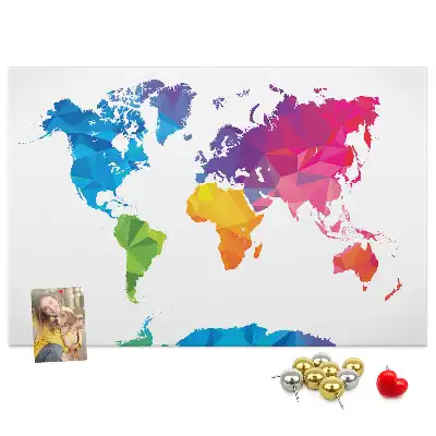 Nástenka do detskej izby Abstraktná mapa sveta