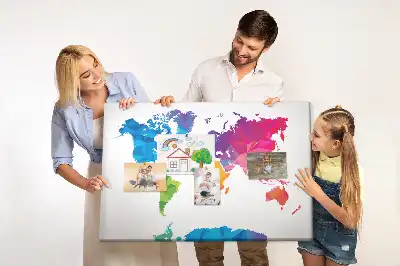 Nástenka do detskej izby Abstraktná mapa sveta
