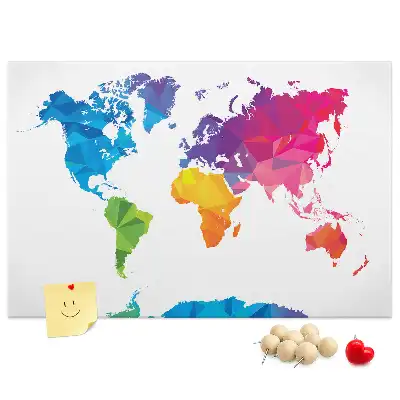 Nástenka do detskej izby Abstraktná mapa sveta