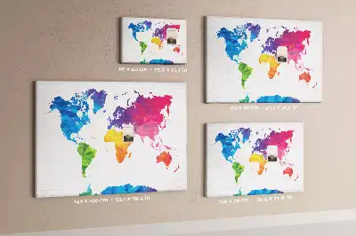 Nástenka do detskej izby Abstraktná mapa sveta