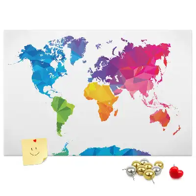 Nástenka do detskej izby Abstraktná mapa sveta