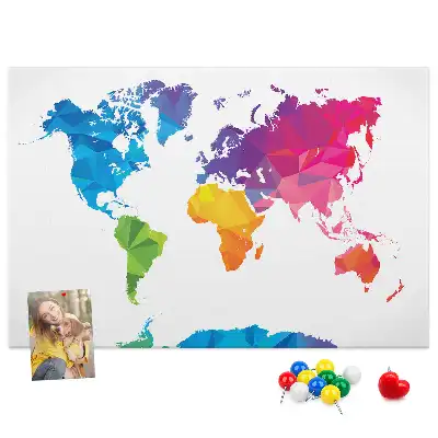 Nástenka do detskej izby Abstraktná mapa sveta