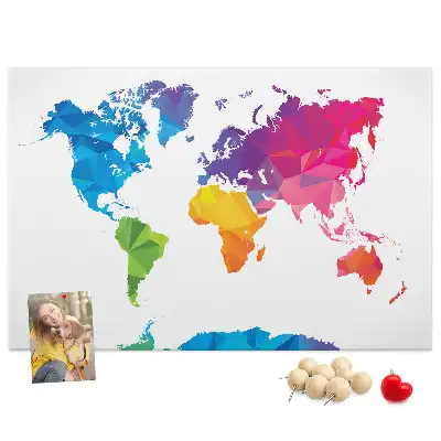Nástenka do detskej izby Abstraktná mapa sveta