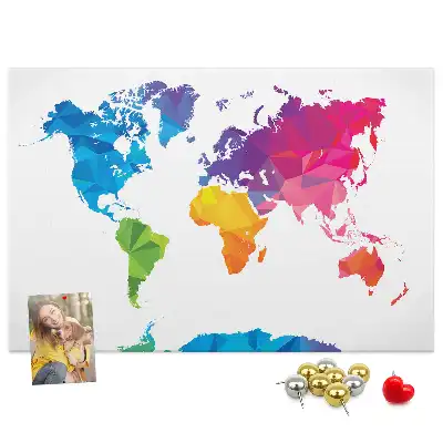 Nástenka do detskej izby Abstraktná mapa sveta