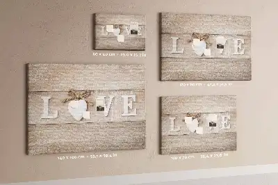 Korková nástenka s motívom Heslo láska