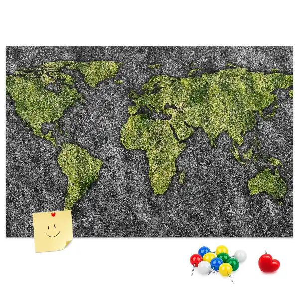 Nástenná mapa sveta pre deti v klasickom dizajne