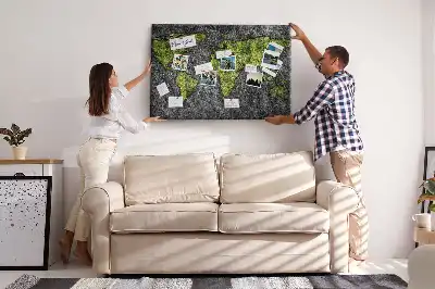 Nástenná mapa sveta pre deti v klasickom dizajne