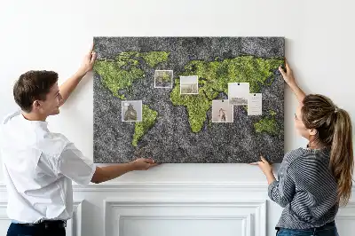 Nástenná mapa sveta pre deti v klasickom dizajne