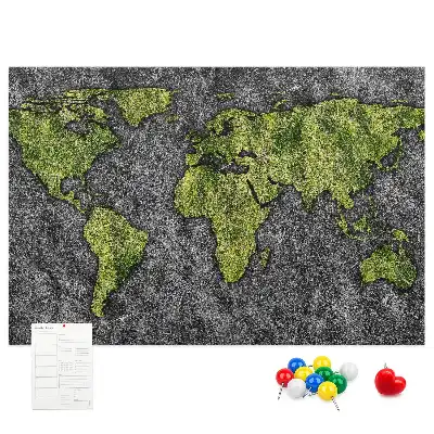 Nástenná mapa sveta pre deti v klasickom dizajne