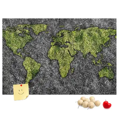 Nástenná mapa sveta pre deti v klasickom dizajne