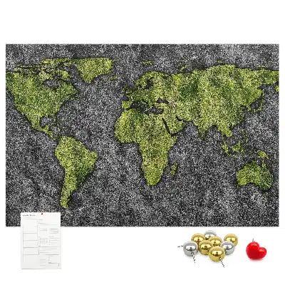 Nástenná mapa sveta pre deti v klasickom dizajne