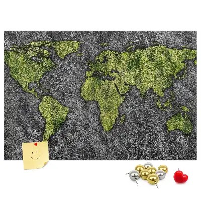 Nástenná mapa sveta pre deti v klasickom dizajne