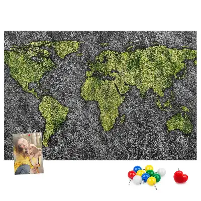 Nástenná mapa sveta pre deti v klasickom dizajne