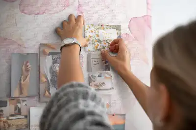 Korková nástenka Akvarelové okvetné lístky