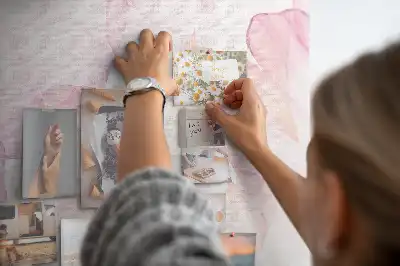 Korková nástenka Akvarelové okvetné lístky