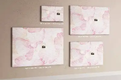 Korková nástenka Akvarelové okvetné lístky