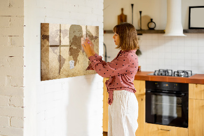 Magnetická popisovateľná tabuľa Ročníková mapa sveta