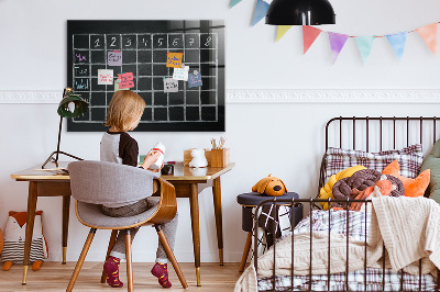 Magnetická popisovateľná tabuľa Plán vyučovacej hodiny