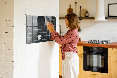 Magnetická popisovateľná tabuľa Plán vyučovacej hodiny