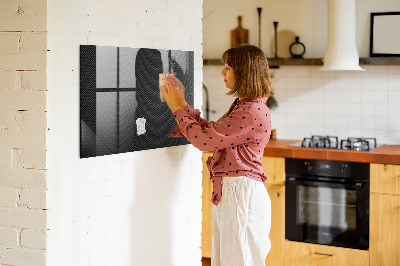 Magnetická popisovateľná tabuľa Tmavá abstrakcia