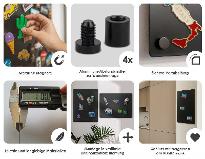 Magnetická dekoračná tabuľa na stenu 30x40