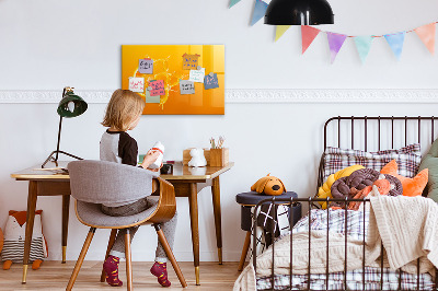 Magnetická popisovateľná tabuľa Oranžová