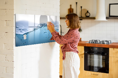 Magnetická popisovateľná tabuľa Voda zblízka