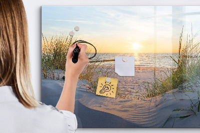 Magnetická tabuľa na kreslenie Západ slnka na pláži