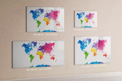 Magnetická tabuľa na kreslenie Abstraktná mapa sveta