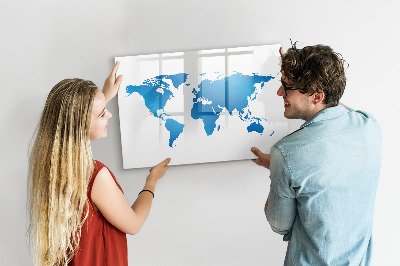Magnetická tabuľa na kreslenie Mapa sveta
