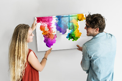 Magnetická popisovateľná tabuľa Dúhové farby